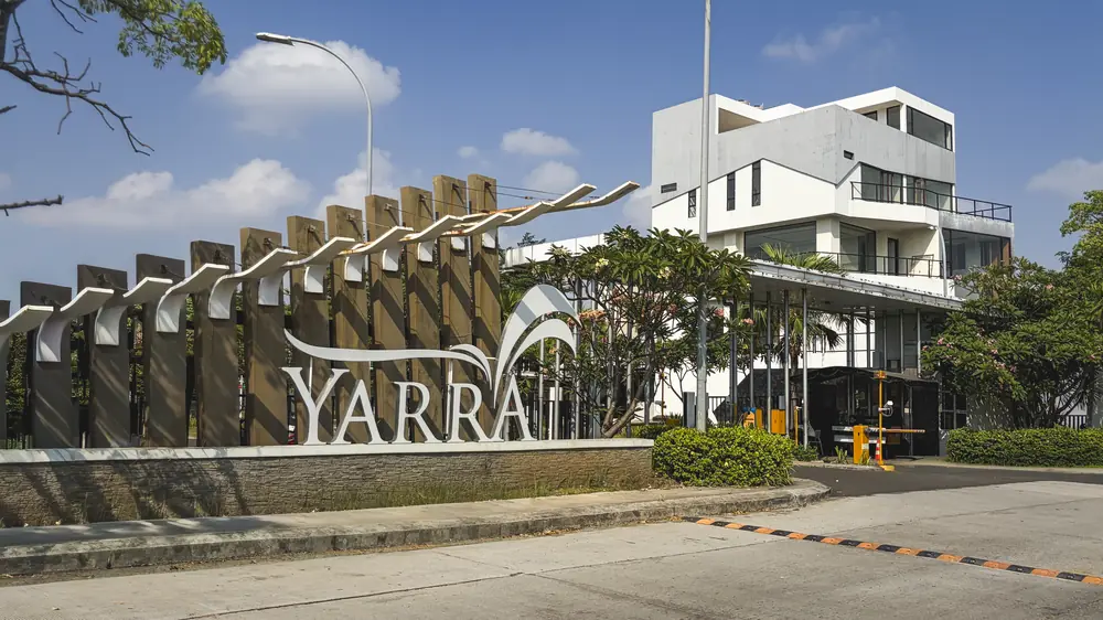 Jalan akses masuk cluster Yarra